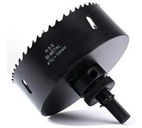 Scie cloche 120 mm, acier rapide HSS M42, foret perforé bi-métal, fraise perforée avec tige hexagonale et foret pour bois, plastique, plaques de plâtre, cloison sèche et tôle métallique