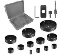 Scie Cloche 19-127mm Coffret avec Foret Centrage et Clé Hexagonale