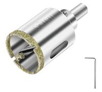 Scie Cloche 35 mm, Foret Diamant avec Foret Guidage Central, avec Revêtement de Surface en Diamant pour Coupe de Verre, Carrelage