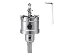 Scie Cloche 40mm TCT Couronne de Forage Creuse Set Scie Cloche Carbure | Tungstène avec Foret Centrage Foret Trépan Coupeur Trous Outil de Perçage pour Acier Inoxydable Tôle Métal