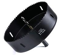 Scie Cloche Bi-métal 152mm, M42 HSS Bimétallique Scie Trèpan avec Foret de Centrage pour Robuste Perceuse à Percer pour Fer, Aluminium, Bois, Cloison Sèche, Tuyau, Panneau de Fibres de Bois, Noir