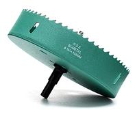 Scie Cloche Bi-métal 155mm, M42 HSS Bimétallique Scie Trèpan avec Foret de Centrage pour Robuste Perceuse à Percer pour Fer, Aluminium, Bois, Cloison Sèche, Tuyau, Panneau de Fibres de Bois, Vert