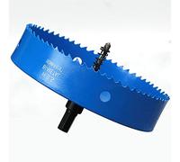 Scie Cloche Bi-métal 160 mm, M42 HSS Bimétallique Scie Trèpan avec Foret de Centrage pour Robuste Perceuse à Percer pour Fer, Aluminium, Bois, Cloison Sèche, Tuyau, Panneau de Fibres de Bois/Bleu