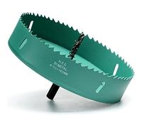 Scie Cloche Bi-métal 160mm, M42 HSS Bimétallique Scie Trèpan avec Foret de Centrage pour Robuste Perceuse à Percer pour Fer, Aluminium, Bois, Cloison Sèche, Tuyau, Panneau de Fibres de Bois, Vert