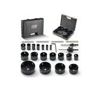 Scie Cloche Bi-métal Coffret 18 Pièces, Lames 19-114 mm, Profondeur 38 mm, pour Perceuse Visseuse Bois Plâtre