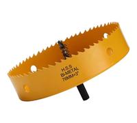 Scie-cloche bimétallique de 76 mm pour bois, foret cloche HSS avec profondeur de coupe de 35 mm pour plastique, plaque de plâtre, plaques métalliques fines