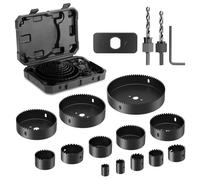 Scie Cloche Bois, 19pcs Coffret Scie Cloche Circulaires, Diamètre 19-127 mm