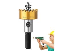 Scie cloche en métal, ouvre-trou en acier à grande vitesse | Scie cloche en acier à grande vitesse | Outil de coupe de scie à trous en acier inoxydable, cuivre, tôle de fer, bois, r