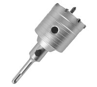 Scie Cloche Foret à Beton Kit de Trépan Béton SDS Plus Couronne Carotteuse 65MM Pour Scie Murale Carbure pour Mur Brique Ciment