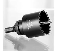 Scie cloche HSS BI-Metal 54 mm, profondeur de coupe de 27 mm, adaptateur de foret à tige hexagonale pour bois, panneaux de maïs, plastique, panneaux de fibres de verre, peut éclairer la lumière