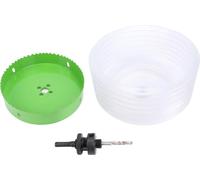 Scie cloche pour luminaire encastré, scie bimétallique 6 pouces avec bac à poussière pour bois, contreplaqué, plastique, plaques de plâtre