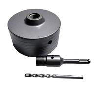 Scie cloche pour mur ciment couronne carotteuse à sec + adaptateur SDS PLUS + pointe centrage 8 x 110 mm (110 mm)