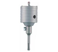 Scie Cloche Trépan Renforcé et Pointes Carbure - Béton et Maçonnerie 130° D. 25 x Lt. 85 x Lu. 65 mm x Q. SDS+ x Z4 - Diamwood