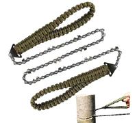 Scie De Poche À Chaîne - 11 Dents Équipement De Randonnée Portable Format Poche - Scie À Chaîne Avec Corde,Pour Abattage Randonnée Construction Maison Menuiserie Aménagement Paysager Survie Jardinage