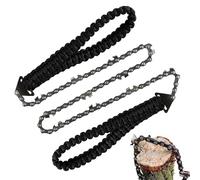Scie De Poche À Chaîne 11 Dents Équipement De Randonnée Portable Format | Scie À Corde Pour Arbres Pour Alpinisme Camping Jardinage Survie Aménagement Paysager Menuiserie Ferme Construction
