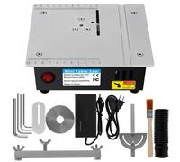 Scie de table compacte - Scie circulaire électrique - 96 W - 7 vitesses réglables - Lame de scie de 63 mm - Pour circuits imprimés et modélisme - Prise européenne