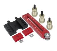 Scie de table fine pour gabarit en aluminium pour coupes répétables - Accessoire de sécurité - 140 mm de long