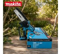 Scie d'Élagage et Mini Tronçonneuse Sans Fil Makita 18V 6" - Outil Portable à Une Main pour la Coupe du Bois et l'Entretien des Arbres 6 inch With Box