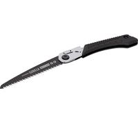 Scie d'élagage pliante Roughneck Gorilla Fast Cut avec lame de 180 mm, denture triple affûtée et revêtement PTFE, acier chromé, verrouillage de sécurité, œillet pour dragonne et étui