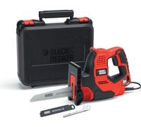 Scie Égoïne Électrique BLACK+DECKER RS890K-QS, 500W, Course 23mm, Autoselect, Coffret + 3 Lames