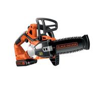 Black & Decker Tronçonneuse sans fil GKC1820L20-QW 20 cm 18V 2,0 Ah frein de chaîne instantané