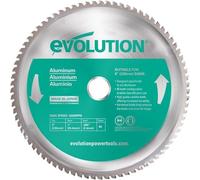 Scie Evolution 230 mm / 80 dents TCT Widia pour la découpe de l'aluminium