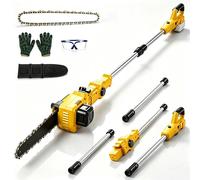 Scie-guide télescopique sans fil pour outils DeWalt 20 V, longueur 1,6-2,7 m, tête rotative à 180°