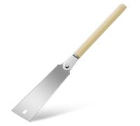 Scie japonaise à main - scie à double tranchant pour découper finement le bois, portable, idéale pour le camping et les projets de bricolage
