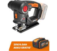 Scie multifonctions sans fil 2-en-1 WORX 20V Axis 100mm WX550.9 + : batterie de rechange WA3644 20V (4,0 Ah)
