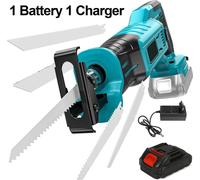Scie pendulaire, fonctionnement sans fil, moteur sans balai, 1 batterie 1 charge