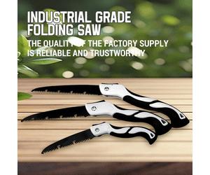 Scie pliante AIRAJ 11,8 pouces, outils de travail du bois, outils manuels multifonctions, coupe-bois, scie de camping, scie de jardin, scie à branches, scie à bois