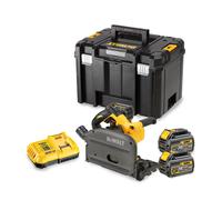 Scie plongeante Ø165 mm 54V DCS520NT-XJ + 2 batteries 18/54V 6-2Ah + 1 chargeur DCB118-QW DEWALT