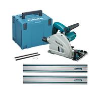 Scie plongeante Ø165 mm SP6000 + 2 rails 1400mm + Set raccordement MAKITA