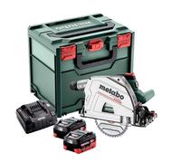 Scie plongeante 18v Ø165 mm (2x5,5 Ah)en coffret Metabo 601866660
