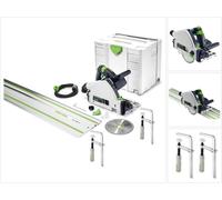 Scie plongeante Festool TS 55 REBQ-PLUS-FS 1 200 W 160 mm + 2 serre-joints + 1 FS 1 400/2 + Systainer