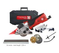 SCIE PLONGEANTE + RAIL DE GUIDAGE + 3 LAMES + ACCESSOIRES HOLZMANN TAS89M_230V