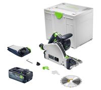 Scie plongeante sans fil Festool TSC 55 KSEB-Basic 18 V 160 mm Brushless + 1 batterie 8,0 Ah + Systainer - sans chargeur