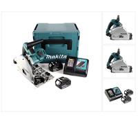 Scie plongeante sans fil Makita DSP 600 RT 36 V (2 x 18 V) 165 mm sans balais + 2 batteries 5,0 Ah + chargeur