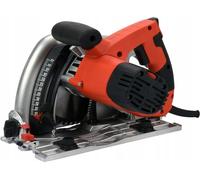 Scie plongeante YATO 1300W - Scie circulaire manuelle avec lame de 165 mm, profondeur de coupe 55 mm, démarrage progressif, réglage de la vitesse de rotation, guide parallèle inclus