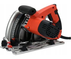 Scie plongeante YATO 1300W - Scie circulaire manuelle avec lame de 165 mm, profondeur de coupe 55 mm, démarrage progressif, réglage de la vitesse de rotation, guide parallèle inclus