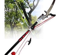 scie pour branches hautes, Scie à perche télescopique professionnelle, scie d'élagage extensible en hauteur, outils de coupe for couper les branches et feuilles 24 pieds(18ft)