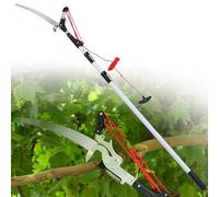 scie pour branches hautes, Scie d'élagage à perche en alliage d'aluminium, outil de jardinage extensible 2 1 for la foresterie(4m/13ft,3m/9.8ft)