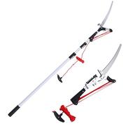 scie pour branches hautes, Sécateur télescopique professionnel avec lame de coupe SK5, scie à perche, élagage longue portée(3m/9.8ft,3m/9.8ft)