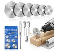 Scie pour Dremel, 10 pièces Disque pour Dremel Metal, Lame De Scie Circulaire Petite, Disque à TronçOnner pour Dre mel, pour Couper Bois, Métal et Plastique, Accessoires Outils Rotatifs