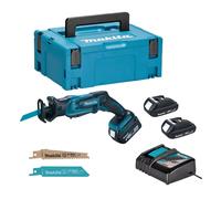 Scie récipro LXT MAKITA DJR183RYJ 18 V + 2 batteries 1,5Ah + chargeur en Makpac