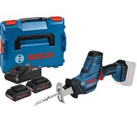 Scie sabre 18V GSA 18 V-LI C + 2 batteries ProCore 4Ah + chargeur en coffret L-Boxx BOSCH 06016A500Q