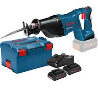 Scie sabre sans fil Bosch GSA 18 VLI 18 V 2 batteries ProCore 18 V 4Ah chargeur LBoxx
