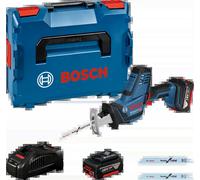 Scie sabre BOSCH GSA 18 V-Li C - Avec 2 batteries 5.0 Ah, chargeur, coffret + 3 lames de scie - 06016A5002