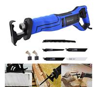 Scie sabre électrique 900 W avec vitesse de rotation variable de 0 à 2800 tr/min, 5 lames de scie, changement de lame sans outil, idéale pour couper du bois, du métal et des tuyaux en PVC
