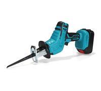 Scie sabre électrique sans fil 88VF scie à lame alternative coupe-bois Rechargeable métaux Sierra Sable for batterie 18V,Machines efficaces(2 Battery Red)